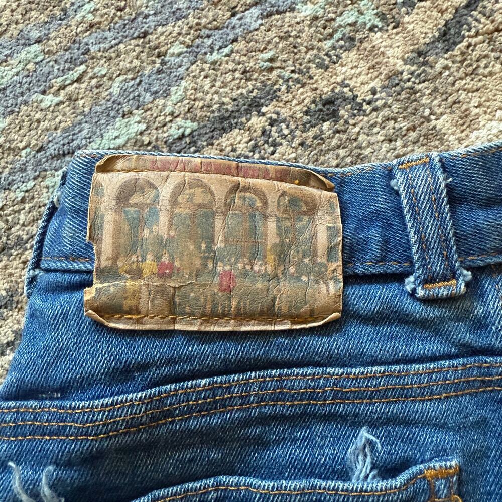 Men's Vintage 70's Levi's Orange Tab 573 High Rise Denim Blue Jeans Sz 30 x 32 - Picture 11 of 11